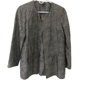 Eileen Fisher Gray Textured Blazer